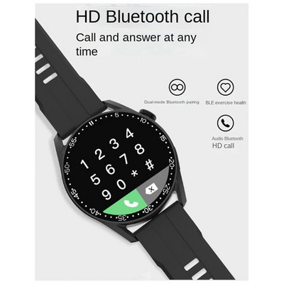 GT9 išmaniojo laikrodžio ekranas Širdies ritmo, kraujo deguonies, sporto, gliukozės ir kraujospūdžio matavimo laikrodis, patvarus