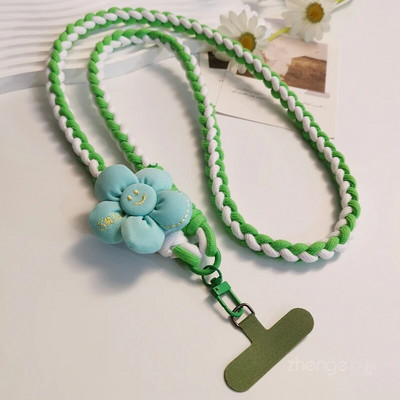 Kryžminio kūno saulėgrąžų audimo dirželis su mažu kvapniu vėjo telefono dėklu, pakabinamu ant virvės, telefono dėklu kelionėms lauke