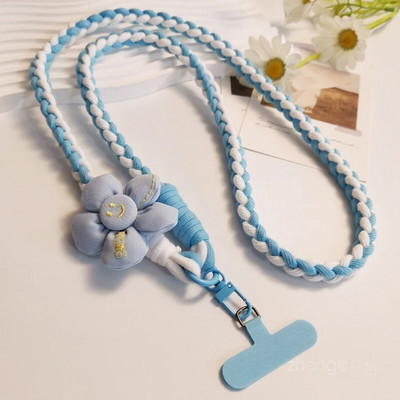 Kryžminio kūno saulėgrąžų audimo dirželis su mažu kvapniu vėjo telefono dėklu, pakabinamu ant virvės, telefono dėklu kelionėms lauke