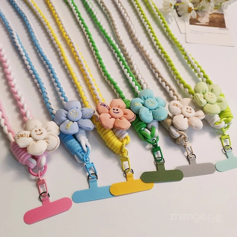 Kryžminio kūno saulėgrąžų audimo dirželis su mažu kvapniu vėjo telefono dėklu, pakabinamu ant virvės, telefono dėklu kelionėms lauke