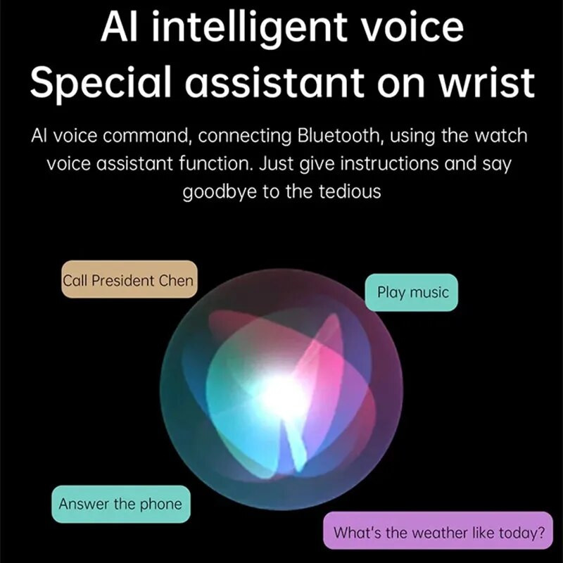 HK85 išmanusis laikrodis, vyriškas, moteriškas, 1,43 colio AMOLED ekranas, Bluetooth skambučių muzika NFC AI Balso pasirinktinis rinkimas Sporto kūno rengybos stebėjimo išmanusis laikrodis