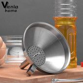 10 cm nerūdijančio plieno piltuvas Nuimamas koštuvas Piltuvai Baro Vyno Kolbos Aliejai Skysčio skysčio piltuvo filtras Namų virtuvės įrankiams