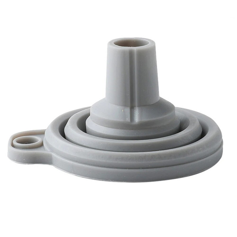 1vnt virtuvės mini silikoninis sulankstomas piltuvas Skystis Oi užkandžių prieskonių piltuvas Nešiojamas mini automatinis variklio alyvos benzino keitimo piltuvas