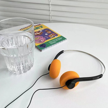 Слушалки с кабелни слушалки Музика Mp3 Walkman Ретро чувства Преносими жични малки слушалки Спортна мода Снимки Реквизит