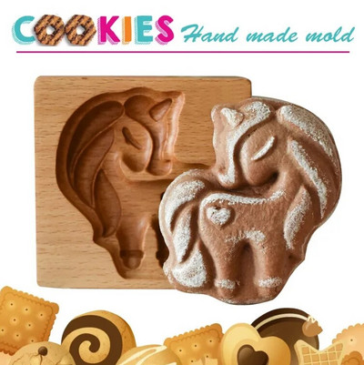 DIY fa omlós tésztaforma málna szívvel faragott mézeskalács-sütiforma konyhai vágóformák Valentin-napi húsvéti partira
