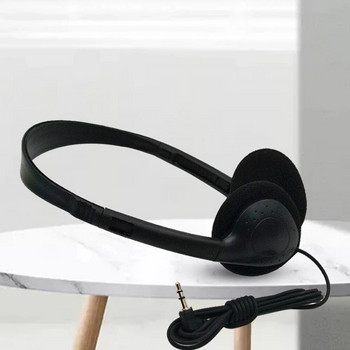 Ακουστικά στο αυτί με μικρόφωνο ελαφριά στερεοφωνικά μπάσα ακουστικά Φορητά ενσύρματα ακουστικά για υπολογιστή tablet Smartphone
