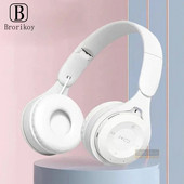 „Macaron“ ausinės vaikams „Bluetooth“ belaidės ausinės, stereofoninės, žaidimų ausinės su mikrofonu, mergaitės dovana mobiliajam planšetiniam kompiuteriui