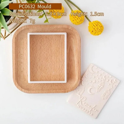 „Pasidaryk pats“ Eid Mubarako sausainių formelės sausainių pjaustyklės 3D rankų darbo fondant sausainių kepimo įrankiai, skirti namų islamo musulmonų vakarėlių dekoravimui