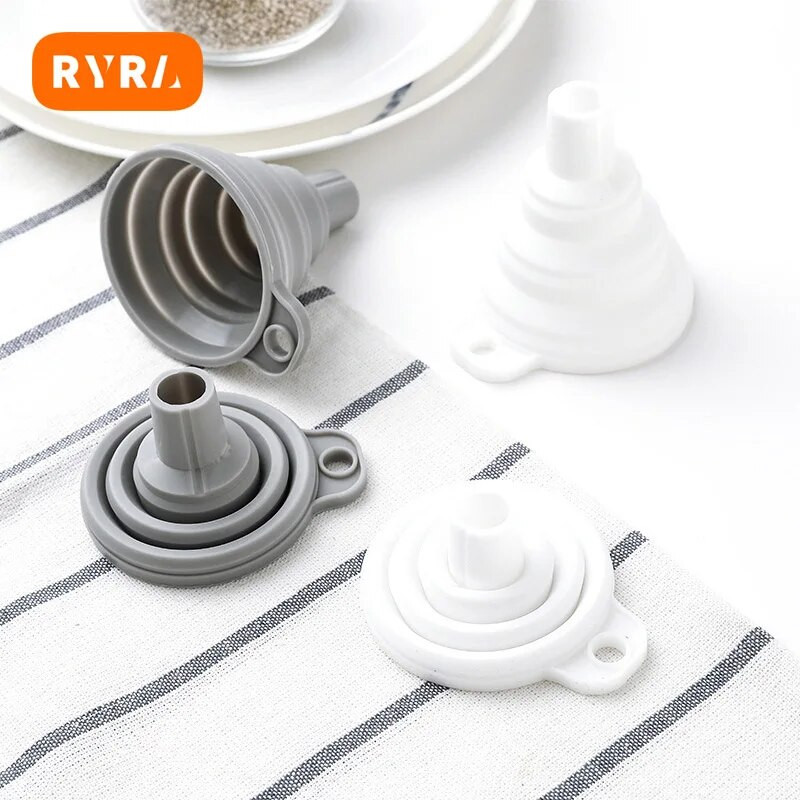 Silikoninis piltuvo rinkinys Automobilio variklio piltuvas Nešiojamas auto variklis benzino keitimo piltuvas Automobilių priedai Buitinis skysčių dozavimo įrankis