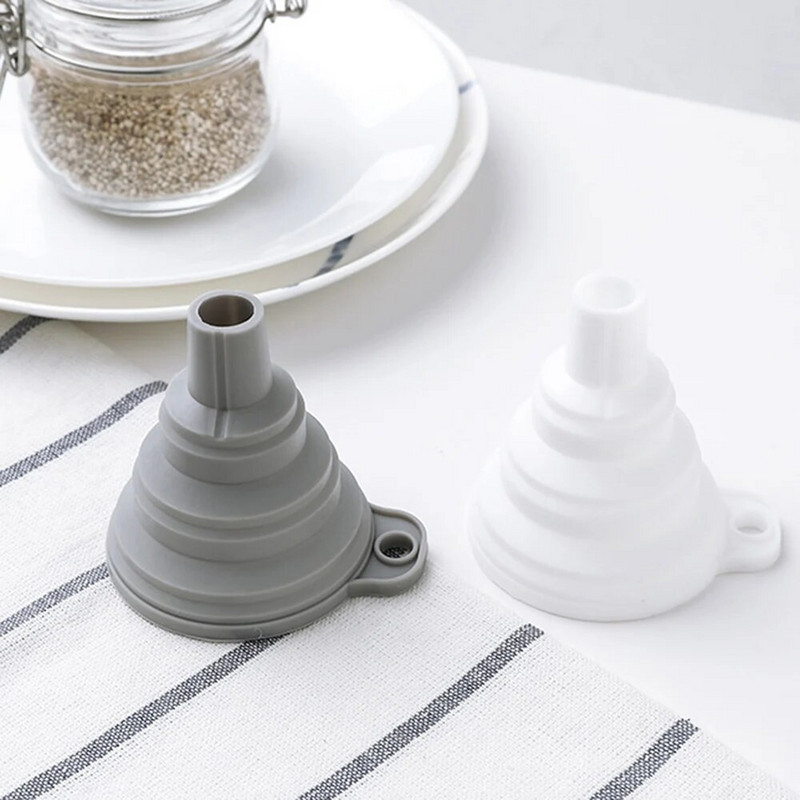 Silikoninis piltuvo rinkinys Automobilio variklio piltuvas Nešiojamas auto variklis benzino keitimo piltuvas Automobilių priedai Buitinis skysčių dozavimo įrankis