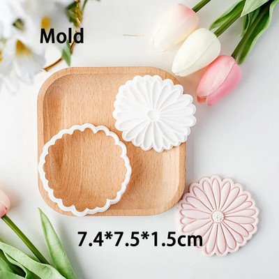 Pink Birthday Fondant Cookie Form Baby Shower Party Cookies Reljefinis formavimas Biskvitas Desertas Antspaudas Kepimo reikmenys Virtuvės įrankiai