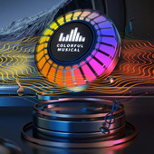 Kaulų laidumo Bluetooth garsiakalbio APP valdymo atmosferos šviesos paėmimo ritmo lempa RGB HIFI stereofoninio garso dėžutės belaidis garsiakalbis