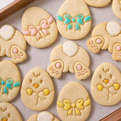 Velykų zuikio kiaušinių sausainių pjaustyklė Reljefinė forma Triušis Viščiukas Fondant Sausainių pjaustyklė Linksmų Velykų vakarėlio „Pasidaryk pats“ dekoravimo kepimo įrankiai