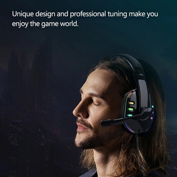 Στερεοφωνικά ακουστικά παιχνιδιών για υπολογιστή Xbox PS5 PS4 3,5 mm Ενσύρματο Over-Head Gamer ακουστικό με μικρόφωνο Ακουστικό παιχνιδιού