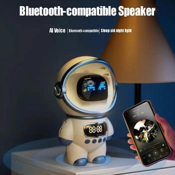 Έξυπνο ηχείο Bluetooth αστροναύτη Δημιουργικό ψηφιακό έξυπνο ξυπνητήρι Ραδιόφωνο FM Ηλεκτρονικό επιτραπέζιο φως ύπνου