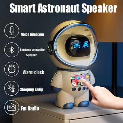 Inteligentni astronaut Bluetooth zvučnik Kreativna digitalna pametna budilica FM radio Elektronička noćna lampa za spavanje Stolni sat