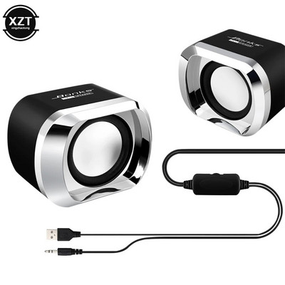 Bonks DX12 prijenosni USB2.0 subwoofer mali zvučnik s 3,5 mm audio utikačem i USB utikačem za stolno računalo, prijenosno računalo, MP3 telefon