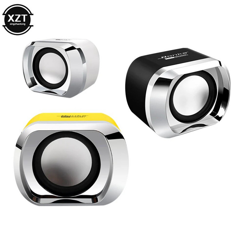 Bonks DX12 nešiojamasis USB2.0 žemųjų dažnių garsiakalbis mažas garsiakalbis su 3,5 mm garso kištuku ir USB maitinimo kištuku staliniam kompiuteriui nešiojamam MP3 telefonui