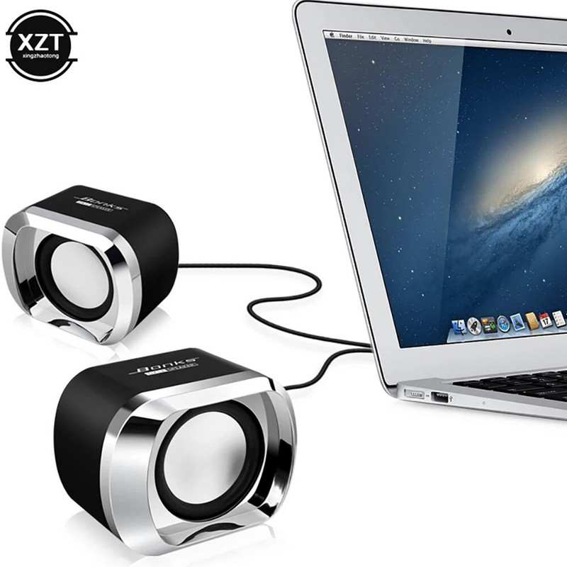 Bonks DX12 nešiojamasis USB2.0 žemųjų dažnių garsiakalbis mažas garsiakalbis su 3,5 mm garso kištuku ir USB maitinimo kištuku staliniam kompiuteriui nešiojamam MP3 telefonui