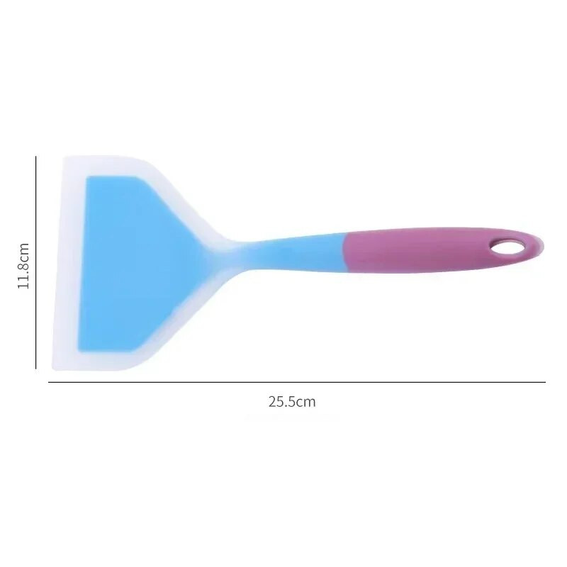 Silikoninis blynų vartytuvas Nelipnus keptų kiaušinių vartymas jautienos picos spaustukai Maisto rūšies mentele BBQ įrankiai Virtuvės indai