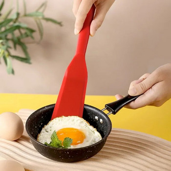 Незалепващо Обръщане на палачинки Силиконова лопата за бисквитки Пържени яйца Шпатула Кухненски инструменти за печене Омлет Съдове за печене Джаджи
