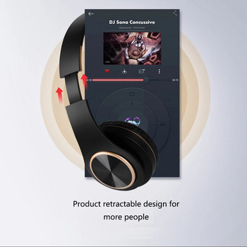 T8 шумопотискащи слушалки Blutooth игрови слушалки Bluetooth слушалки Сгъваеми MP3 слушалки за игри Gamer Girl Безжични слушалки