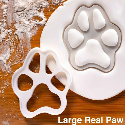 Animacinis filmas Mielas katės letenėlė sausainių formelė Plastikinė sausainių pjaustyklė Sausainių antspaudas Imbierinis žmogelis Sausainių įrankiai Tortų įrankiai Katės letenėlių kepimo forma