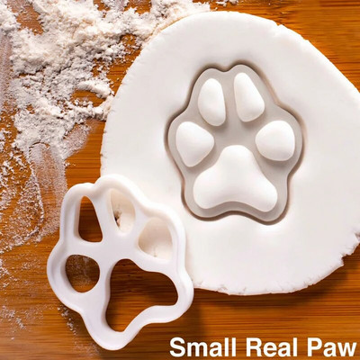 Animacinis filmas Mielas katės letenėlė sausainių formelė Plastikinė sausainių pjaustyklė Sausainių antspaudas Imbierinis žmogelis Sausainių įrankiai Tortų įrankiai Katės letenėlių kepimo forma