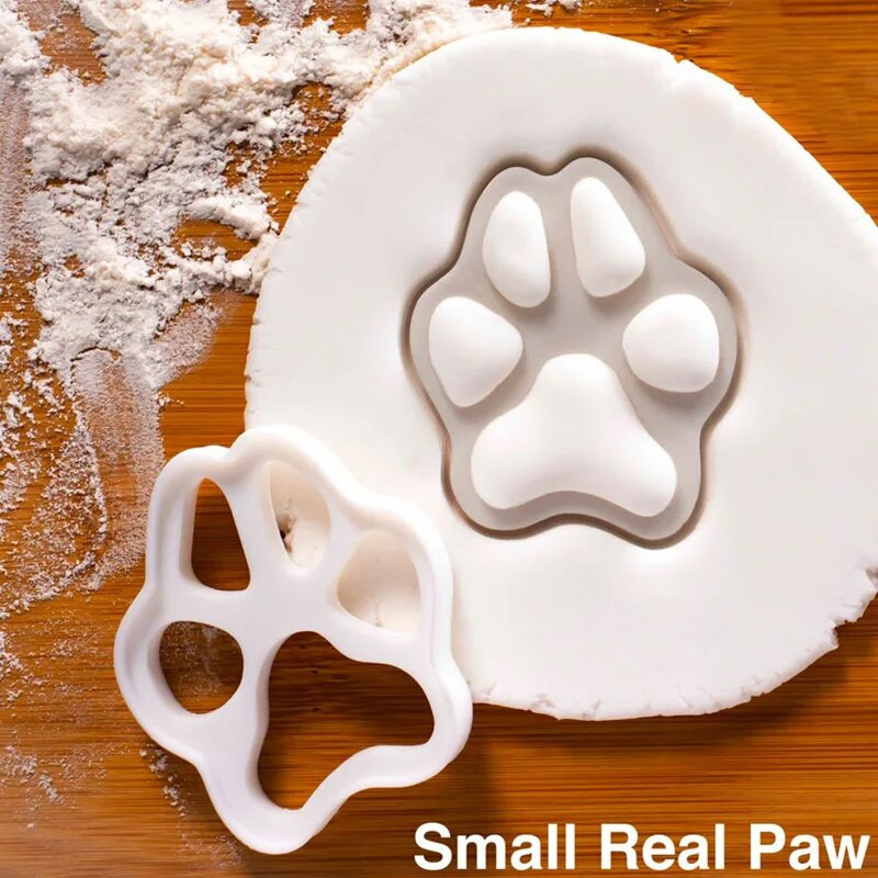 Animacinis filmas Mielas katės letenėlė sausainių formelė Plastikinė sausainių pjaustyklė Sausainių antspaudas Imbierinis žmogelis Sausainių įrankiai Tortų įrankiai Katės letenėlių kepimo forma