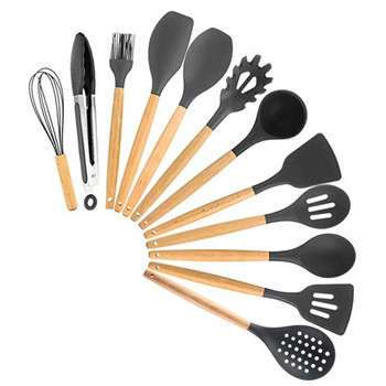 Εργαλείο μαγειρικής Ξύλινη χειρολαβή Μαγειρικά σκεύη σιλικόνης Αντικολλητικά σκεύη Μαγειρικά σκεύη Ειδικά αξεσουάρ κουζίνας Προμήθειες