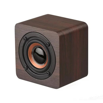 Q1 Mini difuzor Bluetooth din lemn Subwoofer portabil fără fir din lemn Stereo Cutie de sunet cu bas puternic Player muzical Vânzări angro