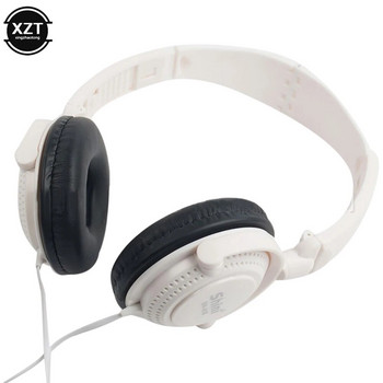 Кабелни слушалки с микрофон 3,5 мм слушалки Сгъваеми слушалки за игри Super Bass Стерео музикални слушалки за компютърни телефони