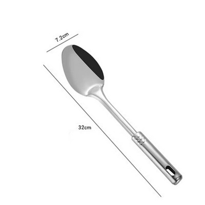 1 buc. Spatula de gatit din otel inoxidabil de bucatarie, lopata, strecuratoare, ustensile de bucatarie, set de vase, ustensile, orez, lingura de supa, accesorii pentru vase de gatit