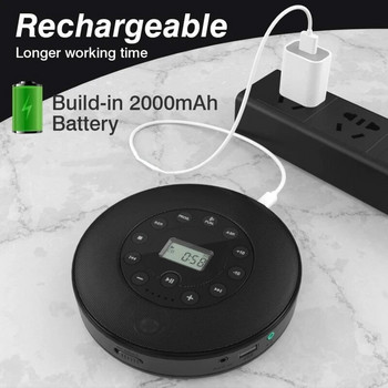 Мултифункционален CD плейър Walkman LED дисплей ретро Bluetooth домашен плейър студентска музикална машина за обучение caixa de som bluetooth