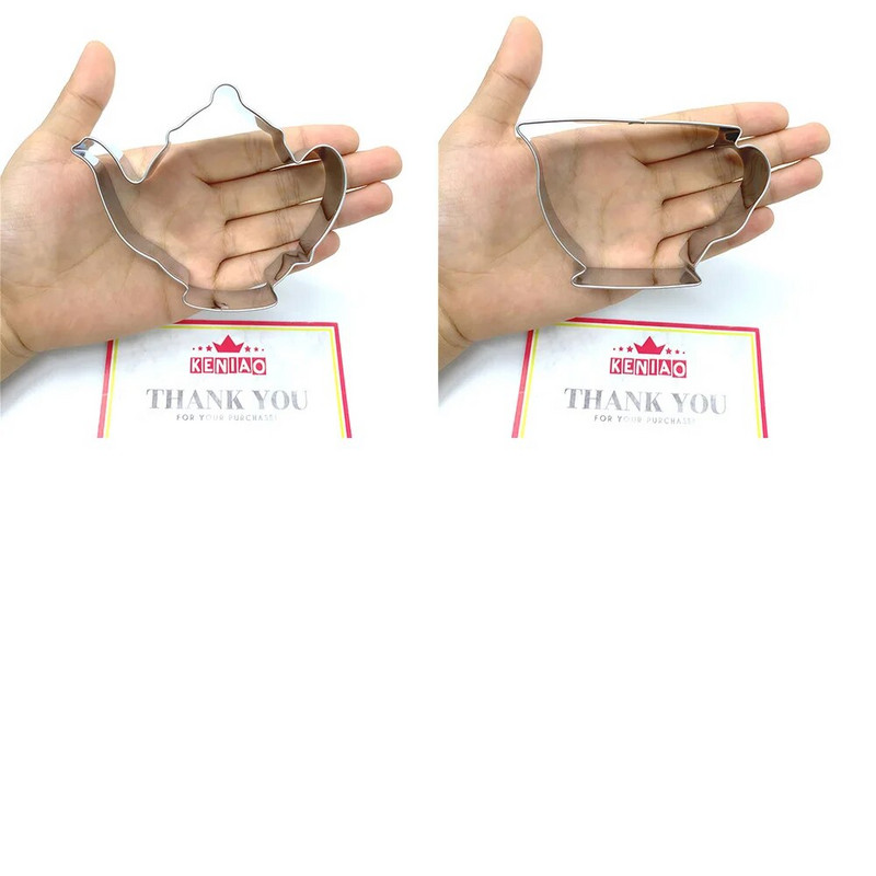 KENIAO Κέικ Παγωτό Κόφτης για Απογευματινό Τσάι - Καλοκαιρινά Μπισκότα Φοντάν Ζαχαροπλαστικής Φόρμα Ψωμιού - Ανοξείδωτο