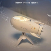 Kodusisustus Bluetoothi kõlar raketikujulised laualambid Erilised kingitused tüdrukutele beebidele lastele magamistuba minimuusika juhtmevaba helikast