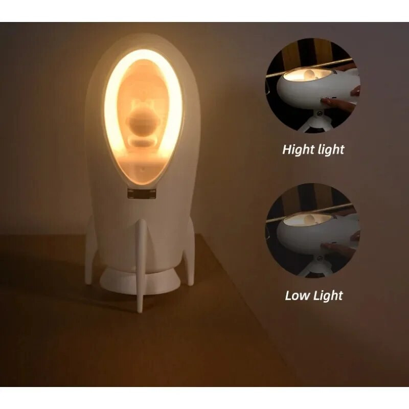 Kodusisustus Bluetoothi kõlar raketikujulised laualambid Erilised kingitused tüdrukutele beebidele lastele magamistuba minimuusika juhtmevaba helikast