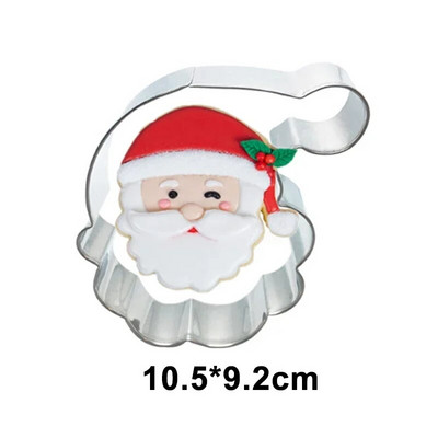 Süteményvágó szett karácsonyi mézeskalács ház 3D rozsdamentes acél keksz forma fondant konyhai sütőeszköz party dekoráció