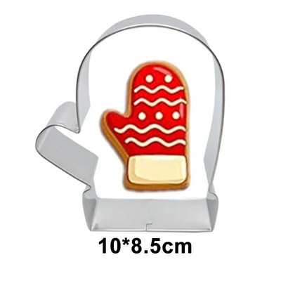 Süteményvágó szett karácsonyi mézeskalács ház 3D rozsdamentes acél keksz forma fondant konyhai sütőeszköz party dekoráció
