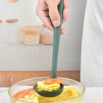 1 τεμ. Πράσινη σιλικόνη φαγητού Μαγειρικά σκεύη κουζίνας Αντικολλητική σπάτουλα Φτυάρι Σούπα Τρυπητό κουταλιού Πρακτικό εργαλείο μαγειρέματος