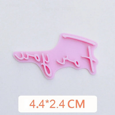 Nove engleske riječi blagoslova Sretan rođendan Valentinovo Majčin dan Hvala Kalup za kolačiće Pečat Preša Okvir Alati za pečenje