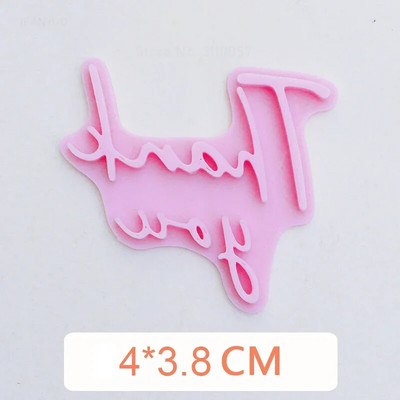 Nove engleske riječi blagoslova Sretan rođendan Valentinovo Majčin dan Hvala Kalup za kolačiće Pečat Preša Okvir Alati za pečenje