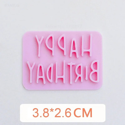 Nove engleske riječi blagoslova Sretan rođendan Valentinovo Majčin dan Hvala Kalup za kolačiće Pečat Preša Okvir Alati za pečenje