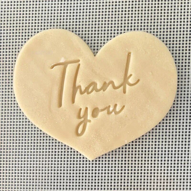 Nove engleske riječi blagoslova Sretan rođendan Valentinovo Majčin dan Hvala Kalup za kolačiće Pečat Preša Okvir Alati za pečenje