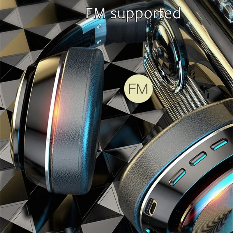 2023HOT Ασύρματο ακουστικό Bluetooth Over Eer Blue Tooth 5.0 Ακουστικά για PC στερεοφωνικά ακουστικά ακουστικά με υποστήριξη μικροφώνου TF-Card FM