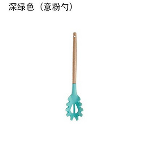 YOMDID Ustensile de gătit de bucătărie din silicon de calitate alimentară Instrumente practice de gătit Spatulă Linguriță cu mâner din lemn Ustensile de bucătărie