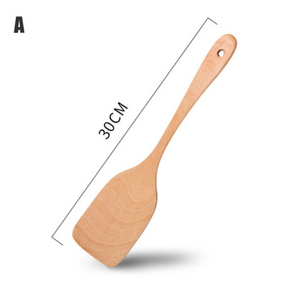 Medinė mentele virtuvės priedai Nelipnūs indai Maisto gaminimo įrankiai Dovanų medinis kastuvas Virtuvės įrankis Virtuvės indai