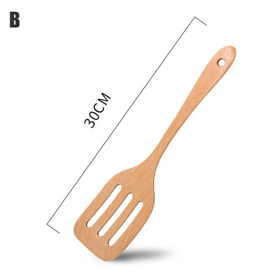 Medinė mentele virtuvės priedai Nelipnūs indai Maisto gaminimo įrankiai Dovanų medinis kastuvas Virtuvės įrankis Virtuvės indai