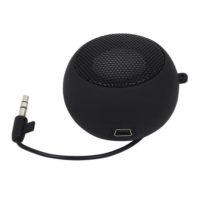 HOT-мини високоговорител Преносим акумулаторен високоговорител за пътуване с Aux вход, кабелен 3,5 мм жак за слушалки