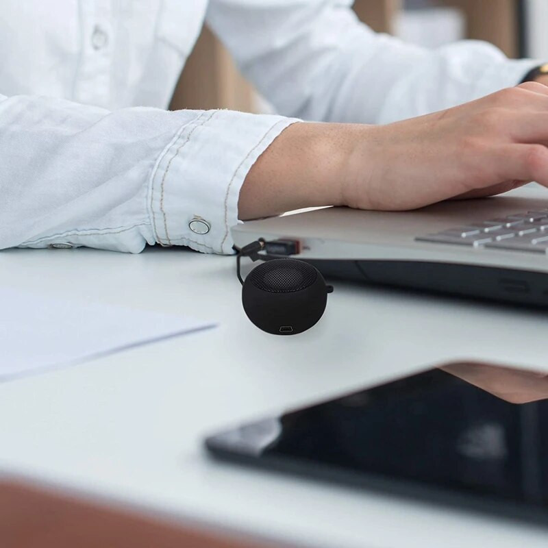 HOT-Mini garsiakalbis, nešiojamasis įkraunamas kelioninis garsiakalbis su papildomos įvesties laidiniu 3,5 mm ausinių lizdu